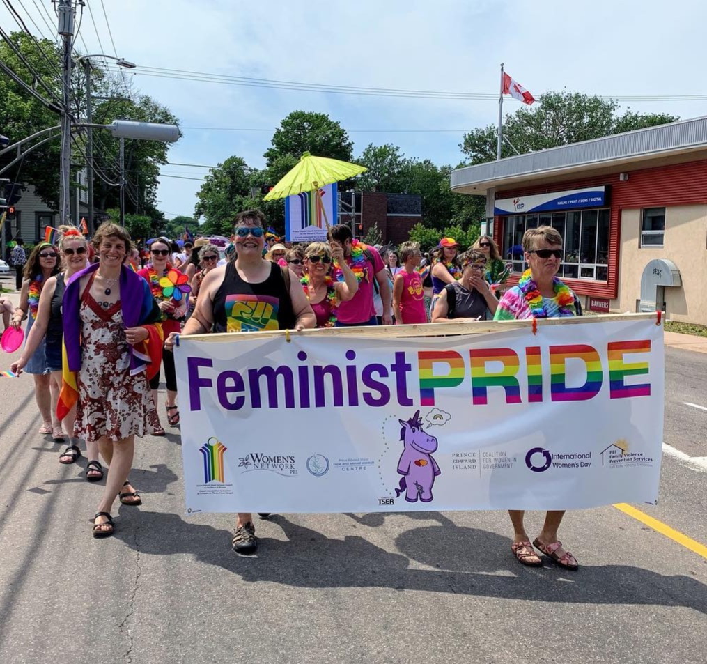Feminist PRIDE marchers 2023