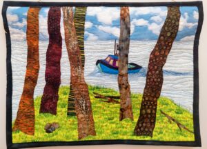 Fabric art by Catherine Miller