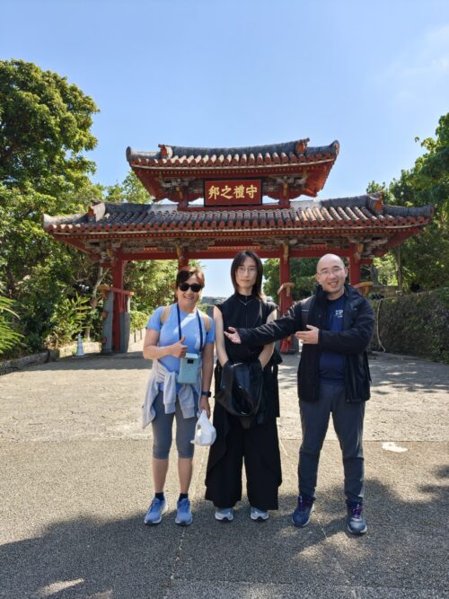 Hsiao-Yu with her family in Taiwan.